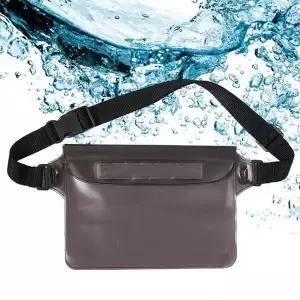 [셀러에이드]벨트 캐주얼보조 3중지퍼 블랙 방수 스포츠 운