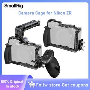 실리콘 핸들이 내장된 Nikon ZR용 SmallRig 카메라 케이지 아카-스위스 퀵 릴리스 플레이트 및 다용도 확장