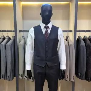 [바쏘](마산점)FW 남성 정장 베스트 [차콜 그레이]