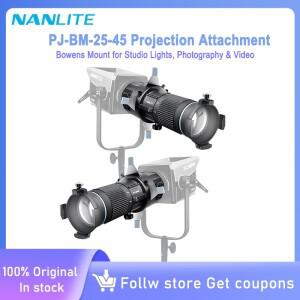 NANLITE 보웬스 마운트 프로젝션 어태치먼트 25 ° -45 Nanlite FS-300C 광학 스누트 사진 키트 렌즈 수정