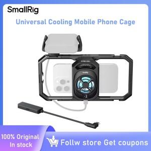 SmallRig 범용 냉각 휴대폰 케이지 iPhone용 열 듀얼 핸드헬드 비디오 키트(퀵 릴리스 핸들 포함) -5276/52