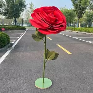 대형장미꽃 조형물 카페 꾸미기 포토존 조화 웨딩홀 공원