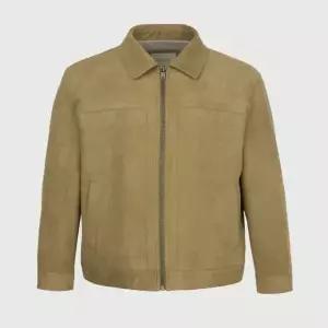 [롯데백화점]트레몰로 2025 S/S 간절기 스웨이드 옐로우카멜 트러커 가죽점퍼 TRNCL5SC431-35