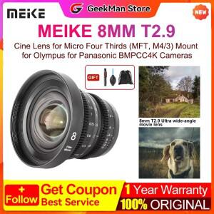 MEKE 미케 8mm T2.9 시네 렌즈 마이크로 포서드 (MFT M4/3) 마운트용 올림푸스  BMPCC4K 카메라용