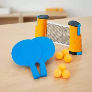 캐스B 탁구놀이 휴대용 탁구 공놀이 스포츠 실내 연습용 탁구게임 체육 네트 라켓 간편설치