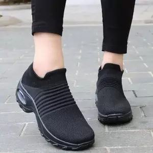 패션 여성 삭스 스타일 니트 워킹화 스니커즈 운동화 WE04CE6