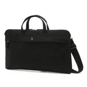 헤지스 액세서리 26SS [아이코닉] [노트북 수납] 블랙 나일론 토트백 겸 크로스백(L) HJBA6E736BK