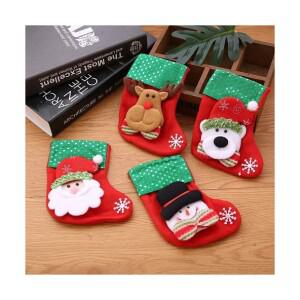 4P Merry Christmas 산타 크리스마스 양말 INBIN-W