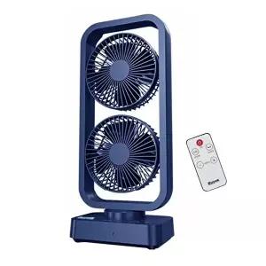 [셀러허브 가전]루베크007 리모컨 듀얼팬 양날개 선풍기 USB충전식