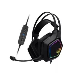 COX 블랙 게이밍 헤드셋 노이즈캔슬링 리모컨 RGB LED