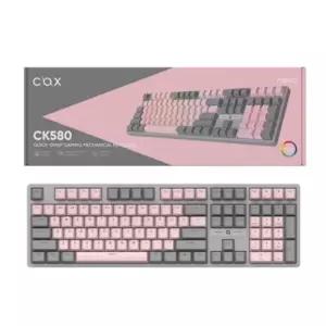 COX 교체축 무한 동시 입력 게이밍 키보드 핑크 적축