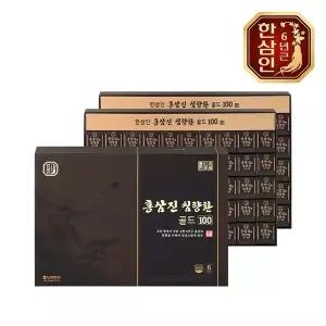 [한삼인][농협홍삼] 한삼인 홍삼진 침향환 골드 100환 2세트+쇼핑백