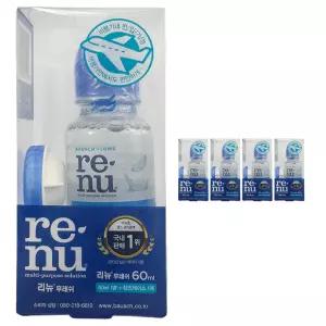 바슈롬 리뉴 후레쉬 용액 60ml 렌즈케이스 세트 5개