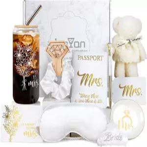 신부를 위한 조이안 신부 샤워 선물 신혼부부 신부와의 약혼 10개 여성을 상자 미래의 아내 약혼자