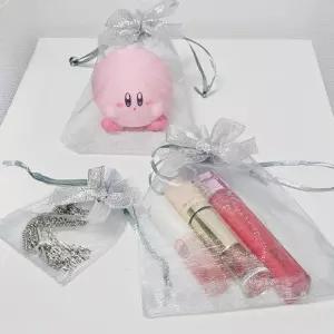 리본메쉬파우치 선물포장 포장용품 조리개 주머니 포장지 답례품 간식선물 복주머니 포켓 리본 포장