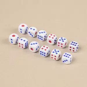 스포츠주사위 미니 주사위 보드게임용 1cm 12세트 주사위게임 정육면체주사위