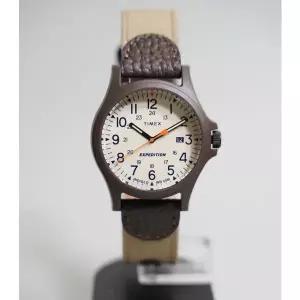 [타이맥스]익스페디션 인디글로 나토 가죽 아날로그 쿼츠 손목 남자패션시계 5종