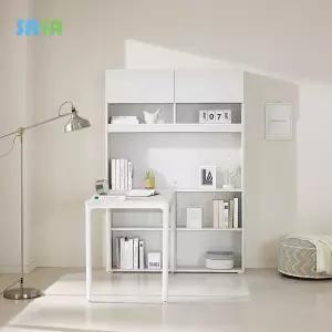 데코라인(매장상품) 플랜 1인책상+책장+상부장 세트