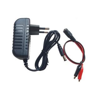 장난감 자동차 충전기 전동 바이크 오토바이 배터리 DC 6V 12V 500mA 1A 악어 클립 납축 삼륜차 전원 어댑