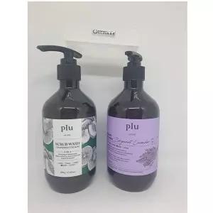 플루 스크럽워시 자몽피치 500mlx1+테라피 바디워시 베르가못 라벤더 500gx1 k뷰티
