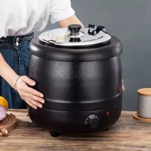 업소용 수프 중탕기 블랙 탕온기 뷔페 국물 스프 워머기