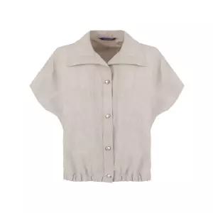 [올리비아하슬러]올리비아하슬러 린넨 버튼 카라 여름 반팔 자켓_OHEMJK105