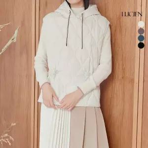 [루시앙]루시앙 퀼팅 후드 베스트 (4color)
