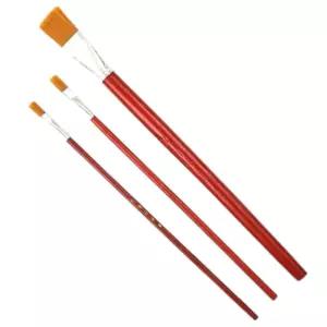 청소붓솔 미세페인트붓 평붓 소형 틈새 페인트붓 미세작업 젯소붓 4p