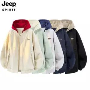 JEEP SPIRIT 후드집업 여성 레이어드 루즈핏 자켓