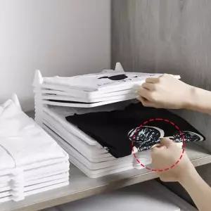 [골드스마일]옷정리 접이식 수납함 행거 선반 티셔츠 보관함