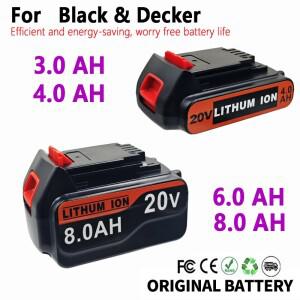 블랙앤데커 전동공구용 3.0Ah/8.0Ah 교체 배터리 BL2018 BL1518 LBXR20