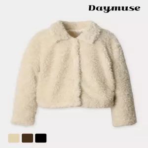 [모어오브](N) 로사 퍼 코트 뽀글이 하프코트 아우터