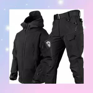 남성용 야외낚시 방한복 작업복 상하복 방풍 바람막이 세트