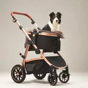 피카노리 반려견 유모차 노령 외출용 아이소픽스 펫셔리 올리버 로지 플러스
