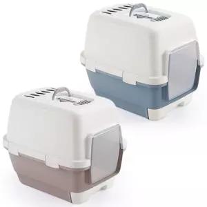 스테판플라스트 고양이 화장실 캐시 클레버 스마트 파우더핑크 / 스틸블루