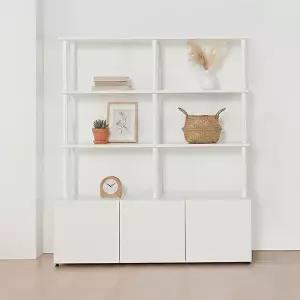 동서가구 E0 아르케 시스템선반 다용도 수납 책장 1200 1단+선반 3단 DF927794