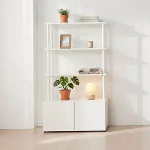 동서가구 E0 아르케 시스템선반 다용도 수납 책장 800 1단+선반 3단  DF927791