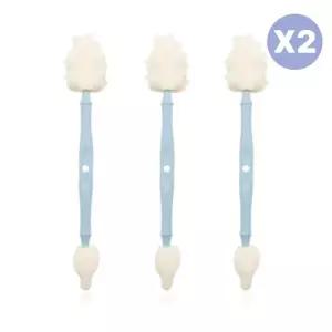 리에또 젖꼭지 젖병솔 텀블러 물병 2in1 블루 3P X2