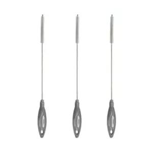 리에또 유아 젖꼭지 젖병솔 빨대 세척솔 그레이 3P