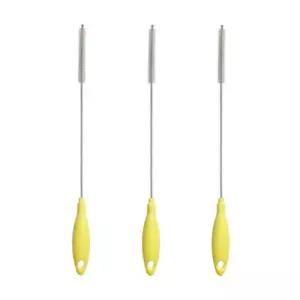 리에또 유아 젖꼭지 젖병솔 빨대 세척솔 옐로우 3P