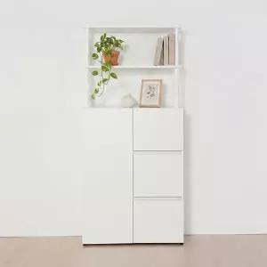 동서가구 E0 아르케 시스템선반 다용도 수납 책장 800 3단B+선반 2단 DF927805