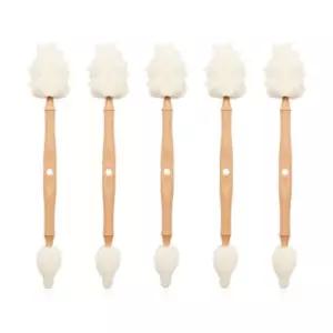 리에또 아기 젖병 젖꼭지 세척솔 폼브러쉬 브라운 5P