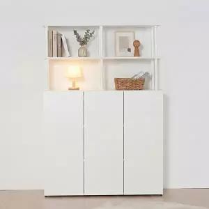 동서가구 E0 아르케 시스템선반 다용도 수납 책장 1200 3단+선반 2단 DF927807