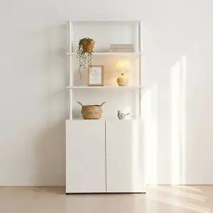 동서가구 E0 아르케 시스템선반 다용도 수납 책장 800 2단+선반 3단 DF927798