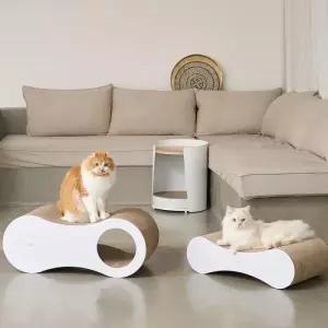 두잇 고양이 침대 스크래쳐 캣타워 놀이 공간 다묘 피넛보드