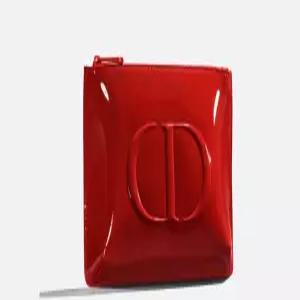 디올에나멜 레드 사각파우치 / 디올 쇼핑백 