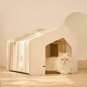 두잇 고양이 강아지 원목 하우스 놀이공간 플레이코티지