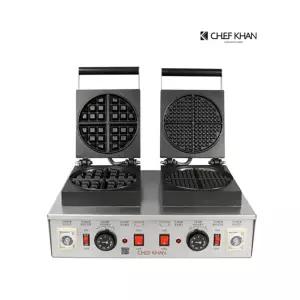 쉐프칸 CFK 122 와플기계 매점 간편 청소 아메리칸+벨기에 혼합 와플만들기