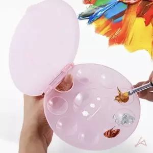 ( )10구 미니 팔레트 물감파렛트 미술용파레트 물감파레트 미술파레트 미술파렛트