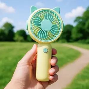선풍기 건전지손풍기 쿨팡 휴대용 옐로우